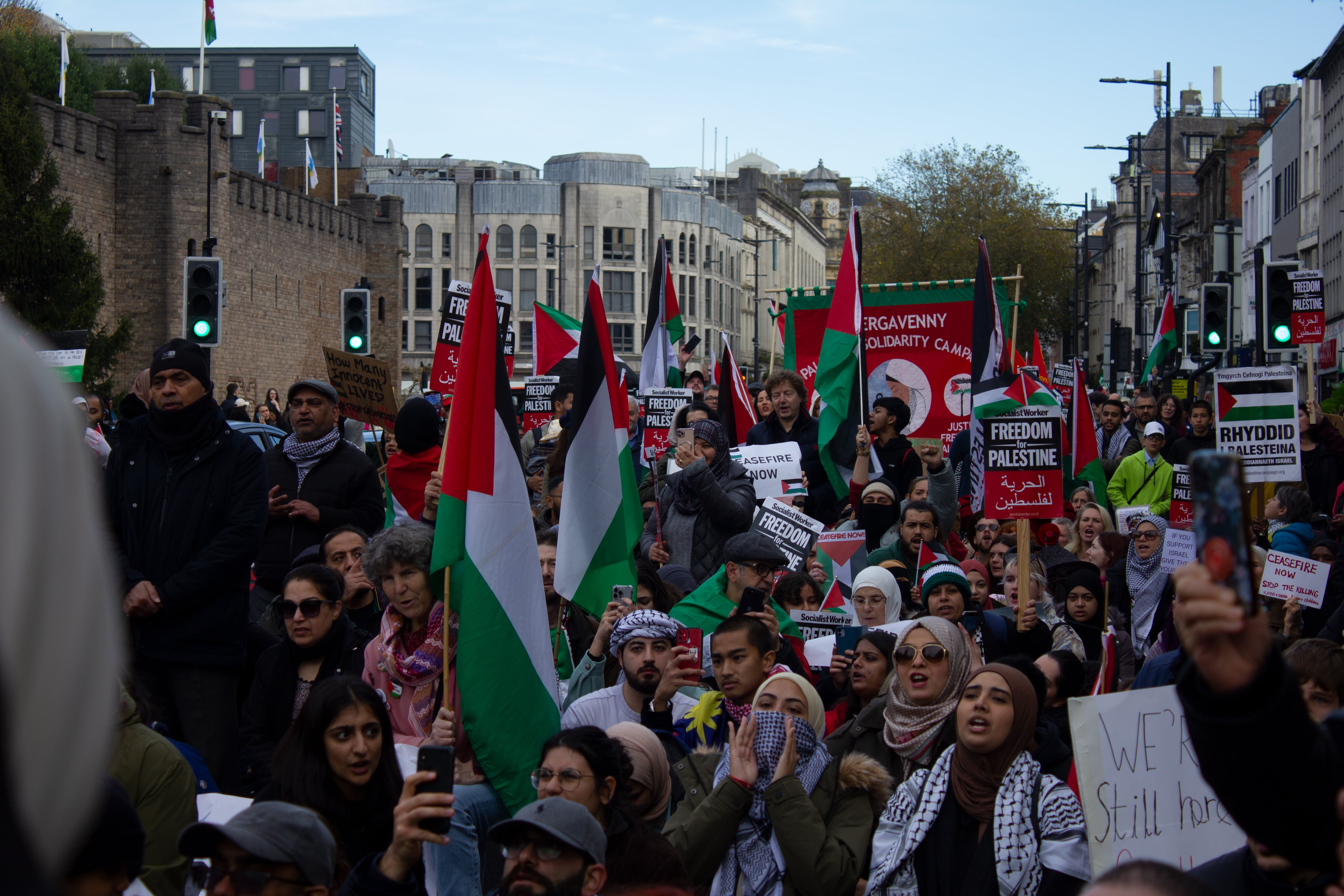 “these Are Some Of The Biggest Demos Cardiff Has Ever Seen” - Palestine 